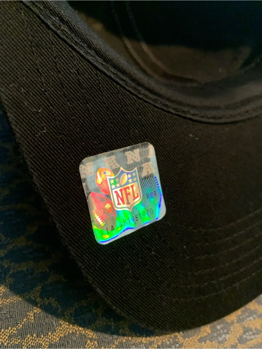 NFL Seahawks Gray Blue Youth cap/hat with Official NFL Hologram